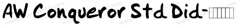 AW Conqueror Std Did字体转换